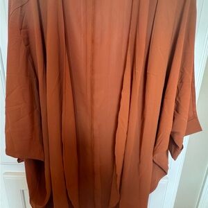 Zenana Outfitters Terracotta Kimono
